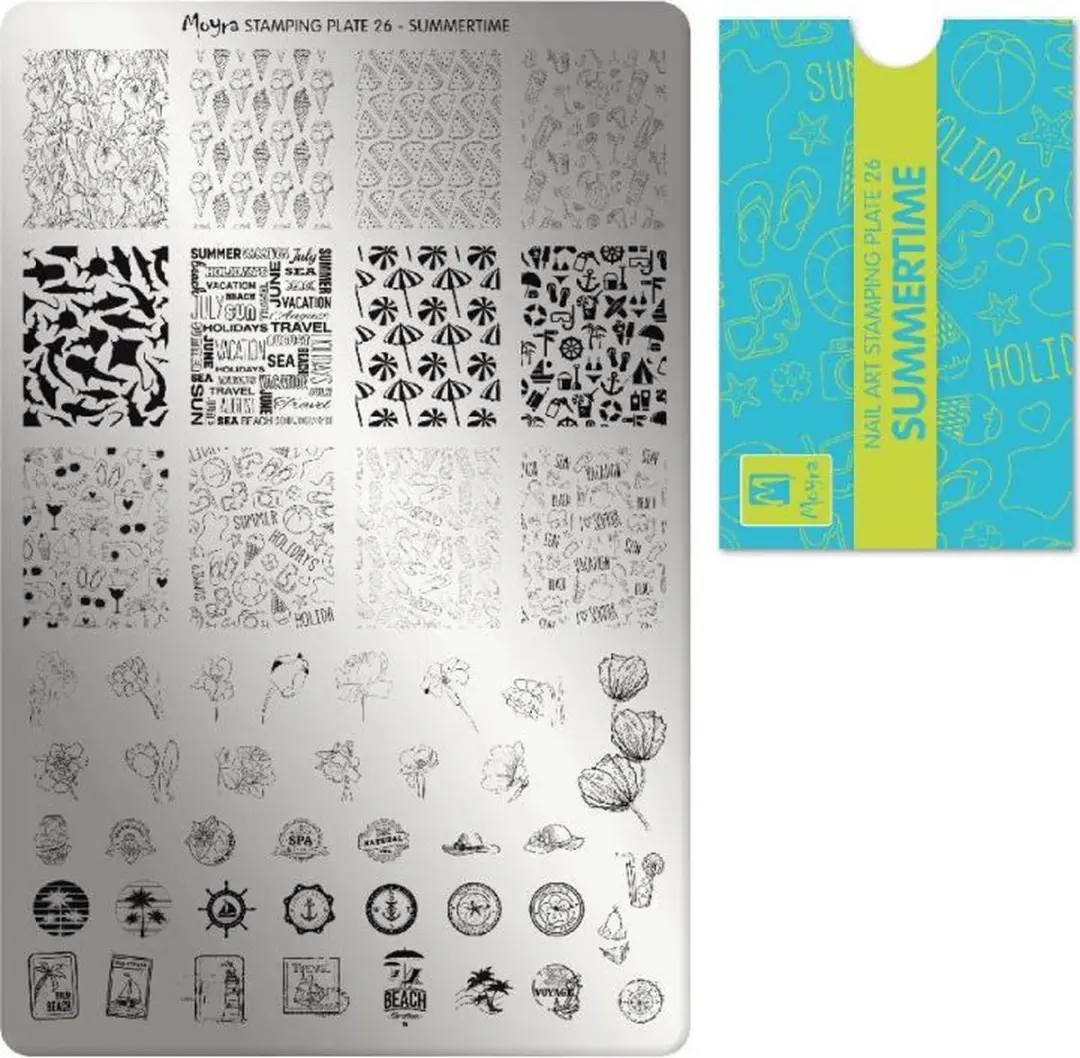 Moyra Stamping Plate Summertime 26