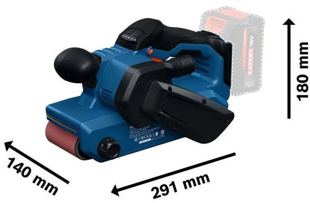 Bosch Professional GBS18V-75 Bandschuurmachine 75mm - afbeelding 6 van 6