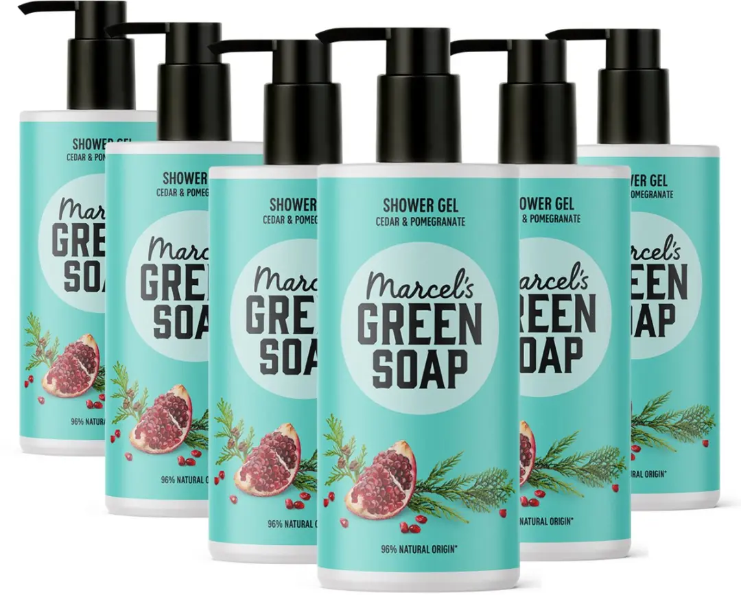 Marcel's Green Soap Douchegel Ceder & Granaatappel 6x300ml