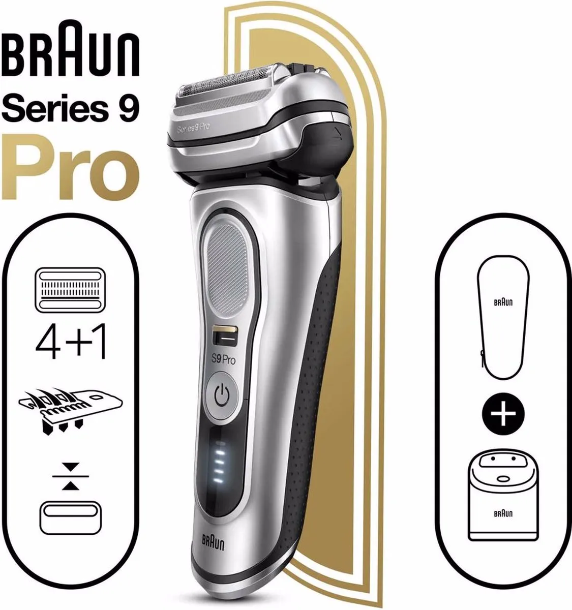 Braun Series 9 Pro 9467cc Scheerapparaat - Grijs