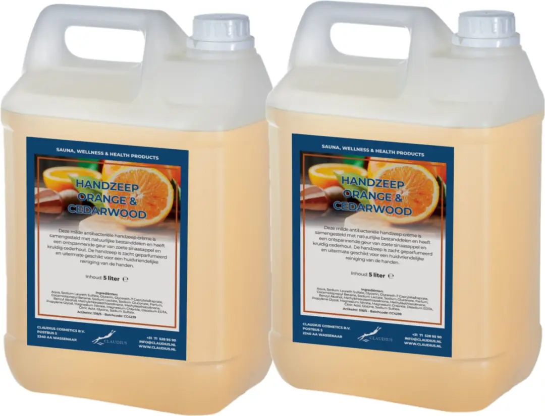 Splashbox Cosmetics Handzeep Sweet Orange & Cedarwood 10L