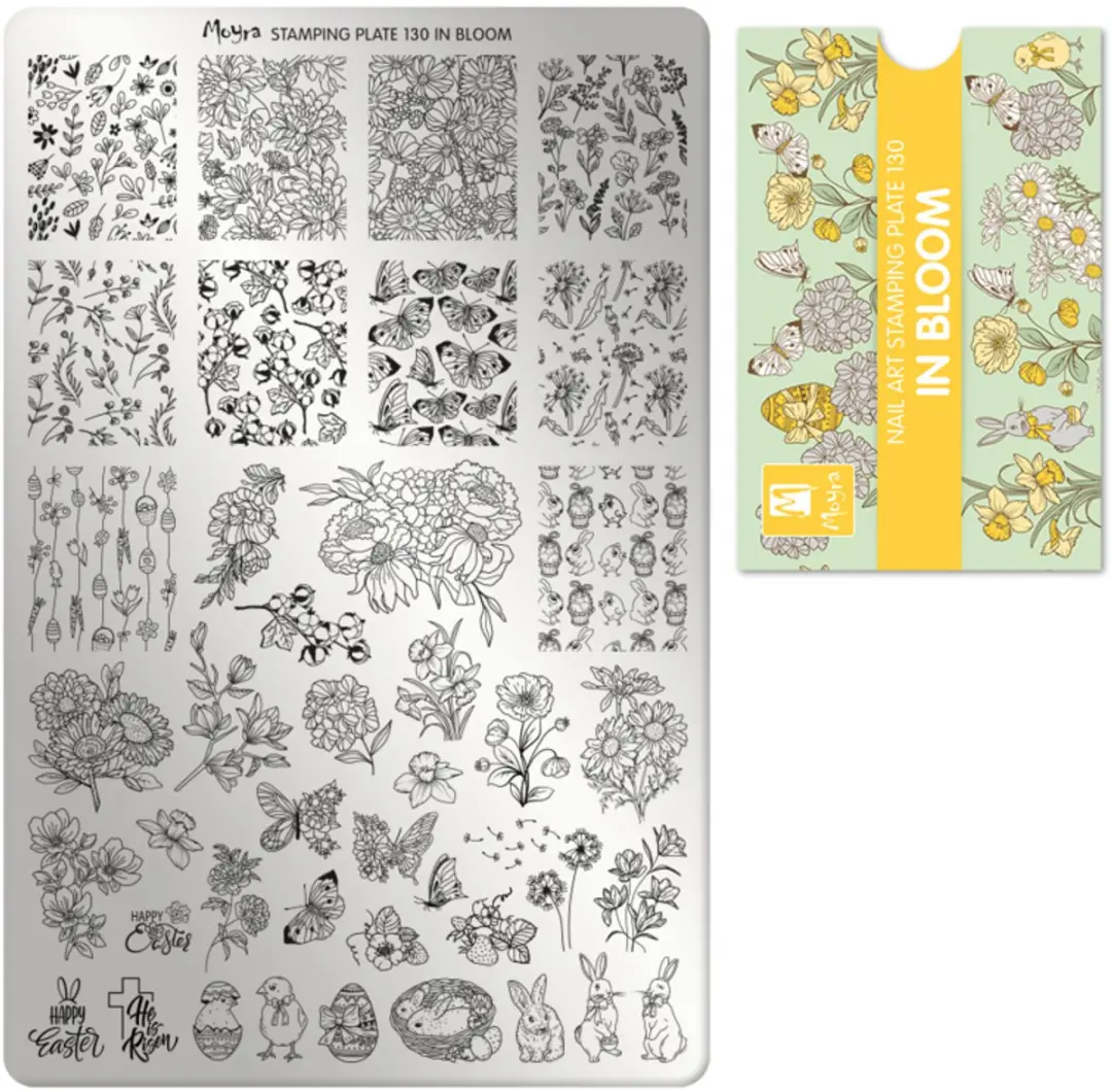 Moyra Stamping Plate 130 IN BLOOM