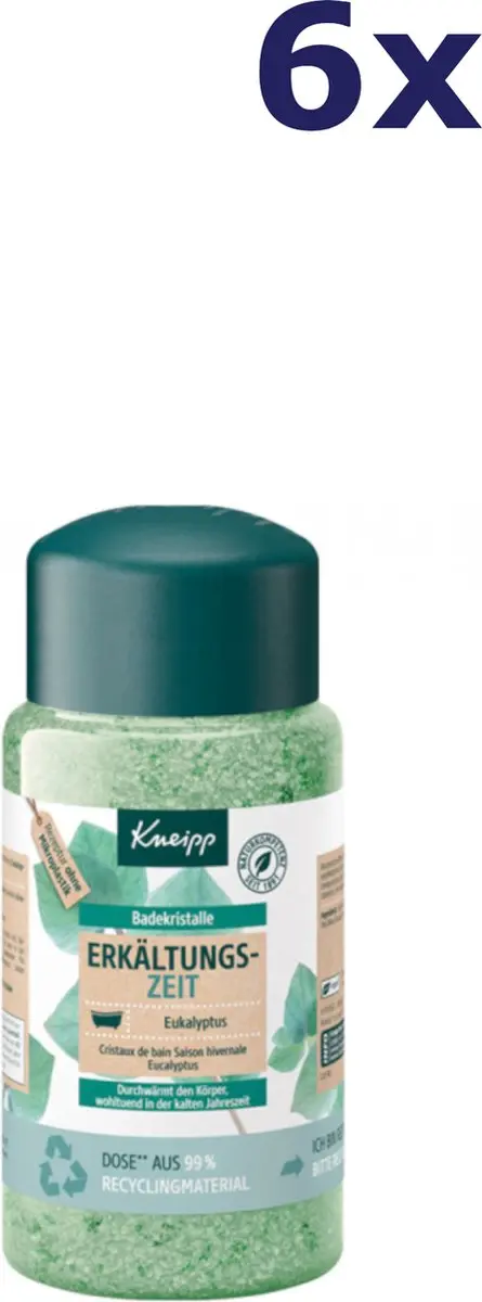 Kneipp Badzout Cold Time Eucalyptus 6x600g