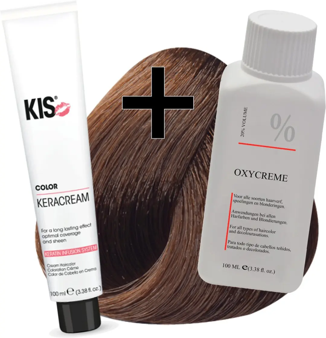 KIS Haarverfset 7E Middelblond Espresso 100ml