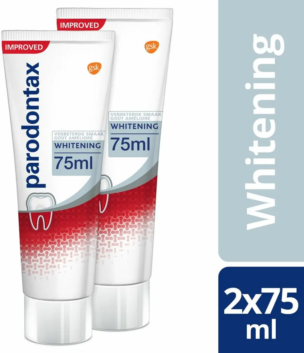 Parodontax Whitening Tandpasta 75ml - 6 Stuks