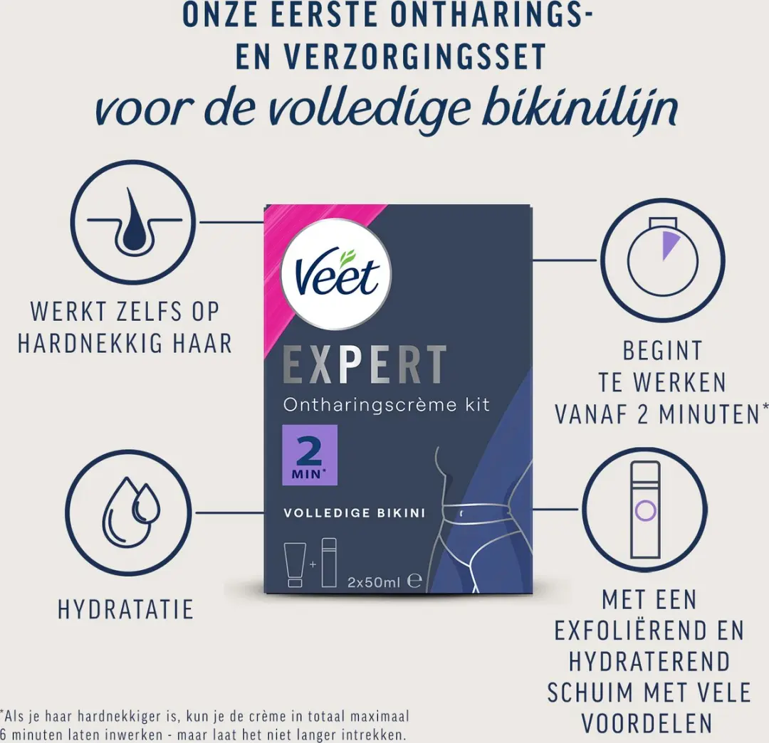 Veet Expert Bikini Ontharingscrème 200ml