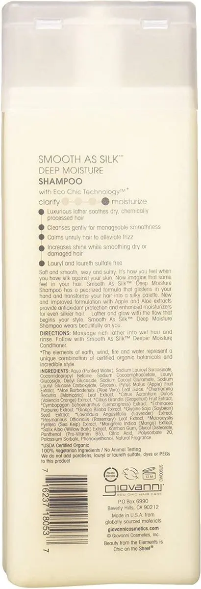 Giovanni Cosmetics Smooth as Silk Shampoo 250ml