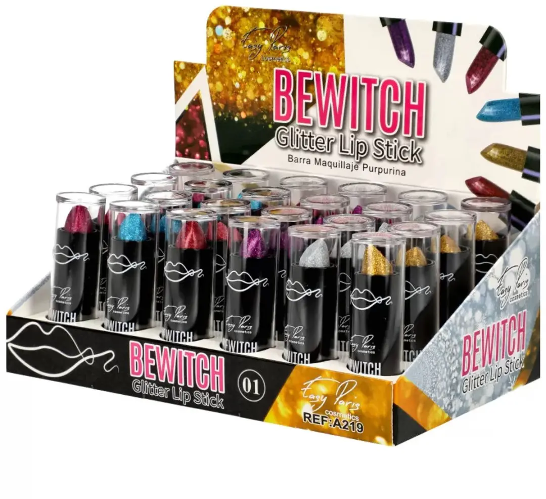 Easy Paris Cosmetics Glitter Lipstick Set - 6 Stuks - Multi