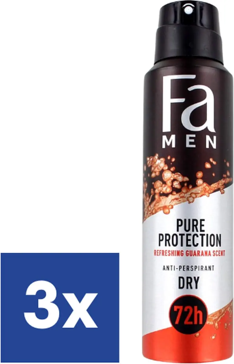 Fa Men Guarana Deo Spray 3 x 150ml