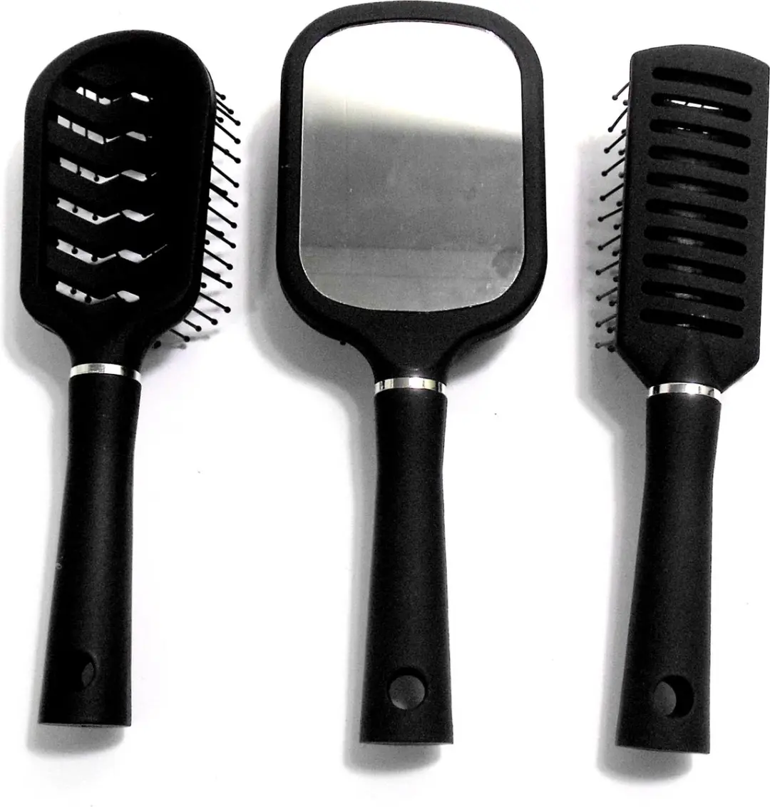 Hairmode Haarborstels - 3 Stuks Zwart