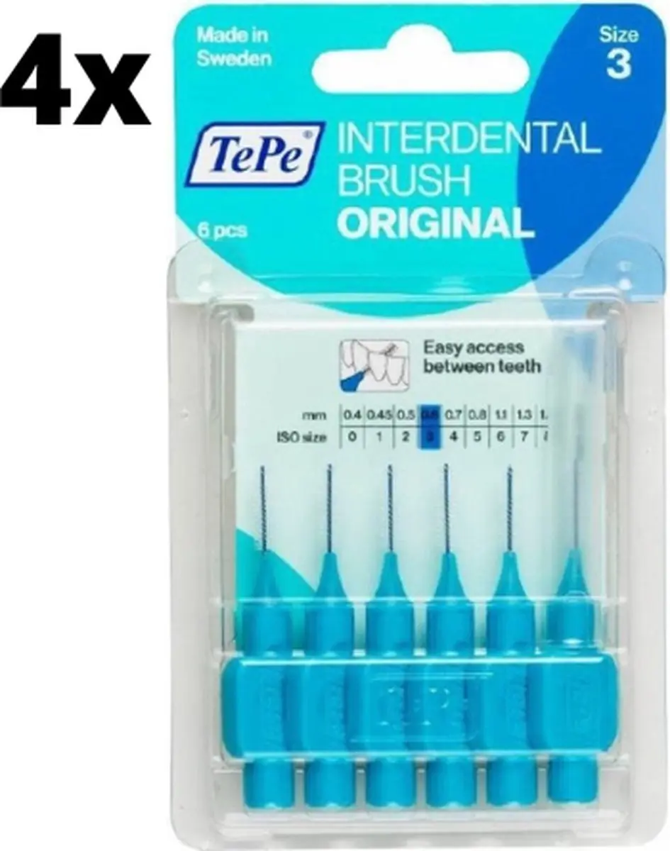 TePe Ragers Blauw 0,6mm