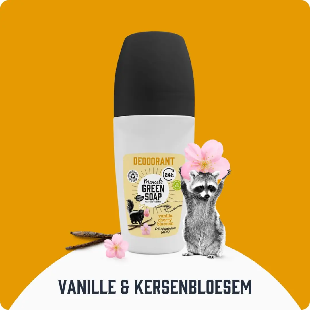 Marcel's Green Soap Deo Roller Vanille & Kersenbloesem - 250ml