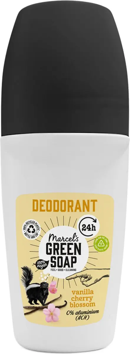 Marcel's Green Soap Deo Roller Vanille & Kersenbloesem - 250ml