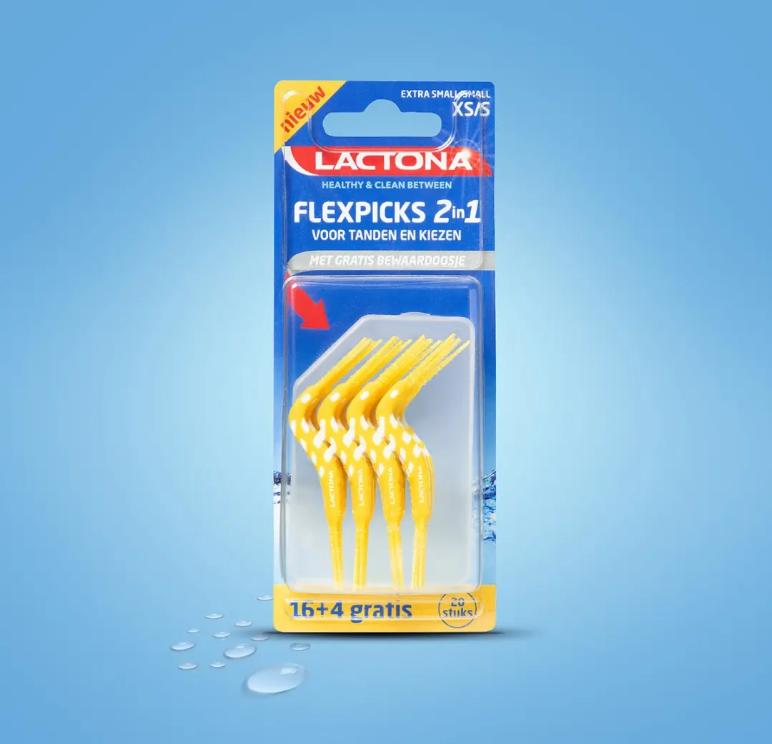 Lactona Ragers Flexpicks 2in1 XS/S - Tandenstokers - 20 Stuks