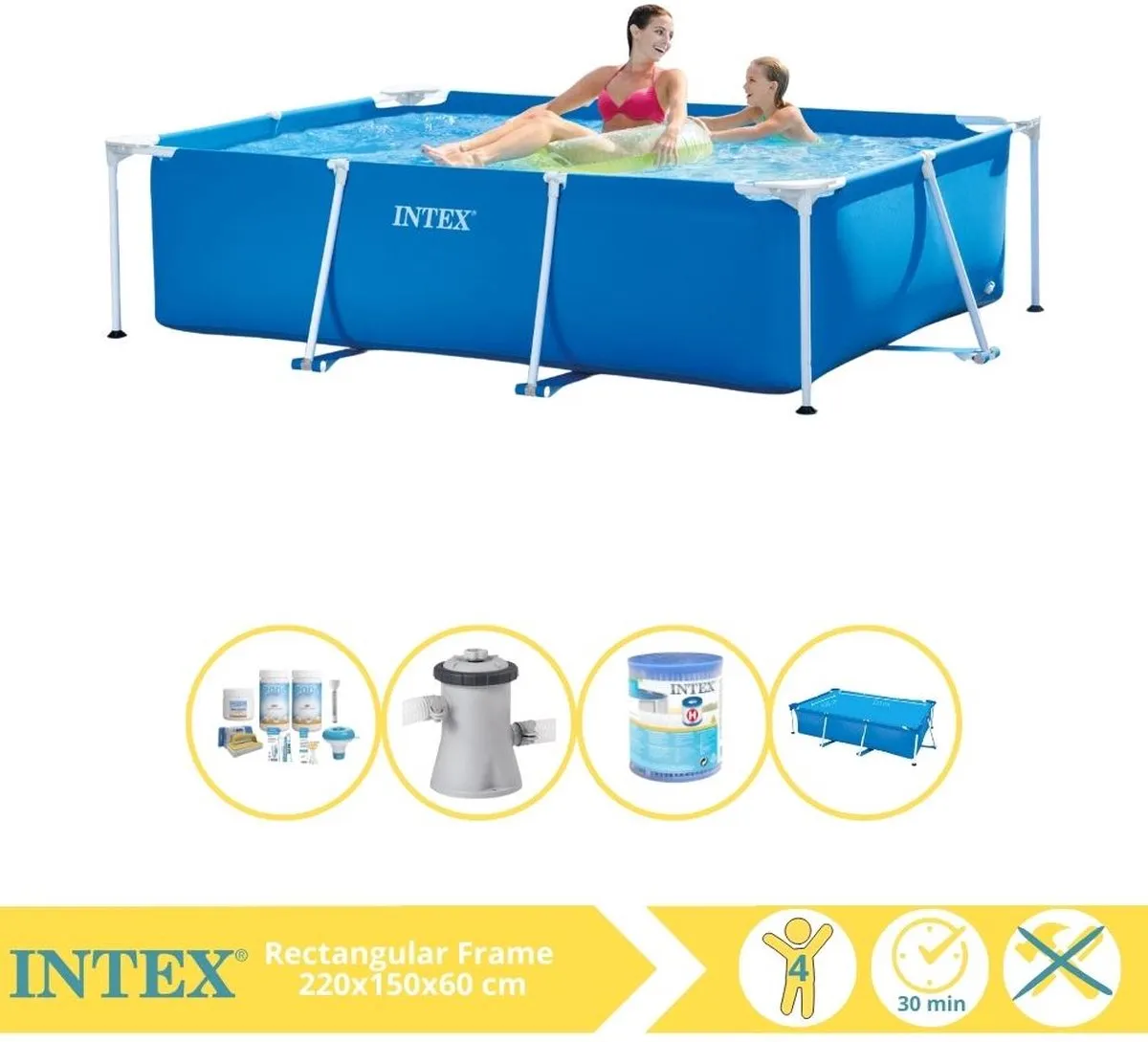 Intex 28270NP Opzetzwembad 220x150x60cm