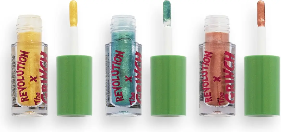 Makeup Revolution x The Grinch Don't Give A Grinch Liquid Eyeshadow - 3x5.4ml