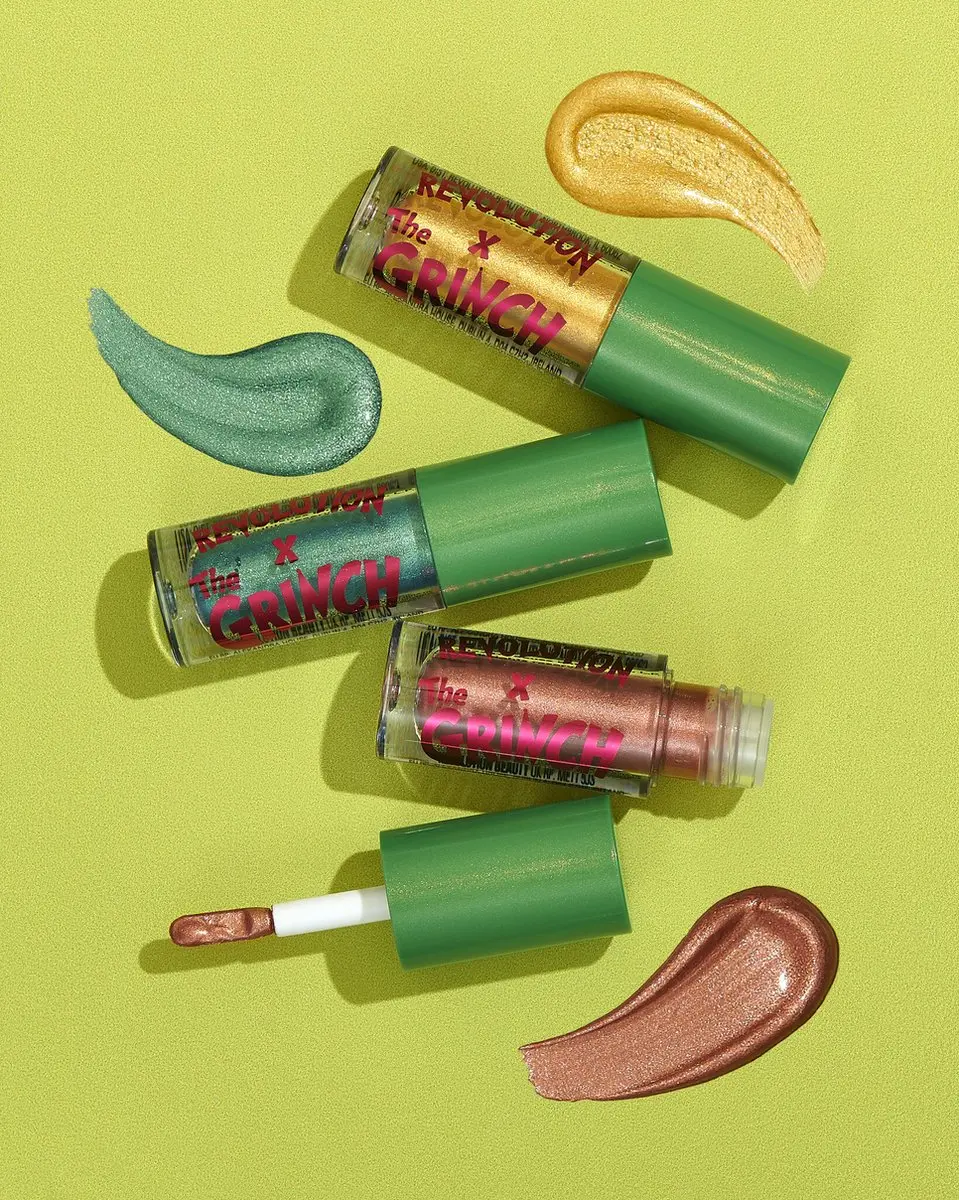 Makeup Revolution x The Grinch Don't Give A Grinch Liquid Eyeshadow - 3x5.4ml