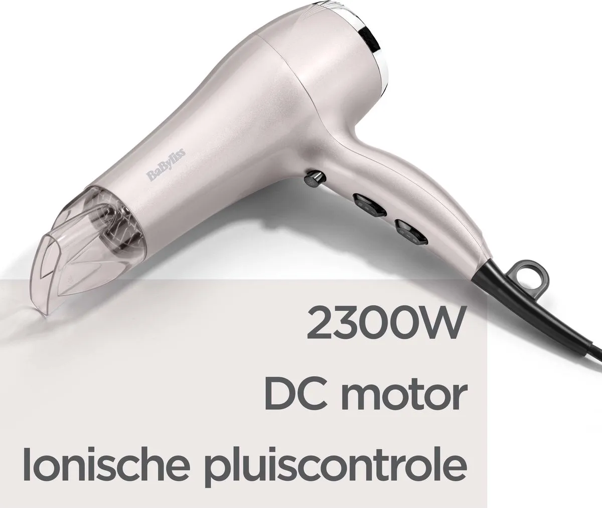 Babyliss Mauve Lustre 2300 Föhn - 2300W - Ionisch/Titanium-Keramisch