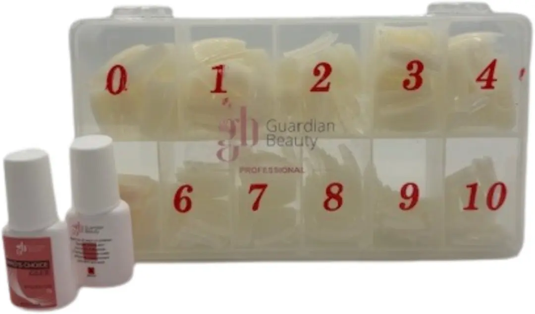 Guardian Beauty Nageltips M - 500 Stuks - Met Nagellijm