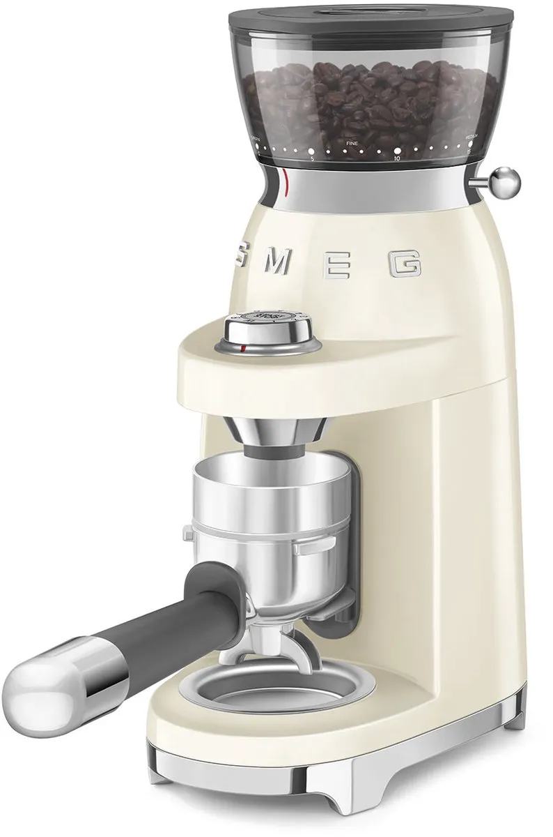 Smeg CGF03CREU Elektrische Koffiemolen - Jaren 50 - Crème - afbeelding 6 van 6