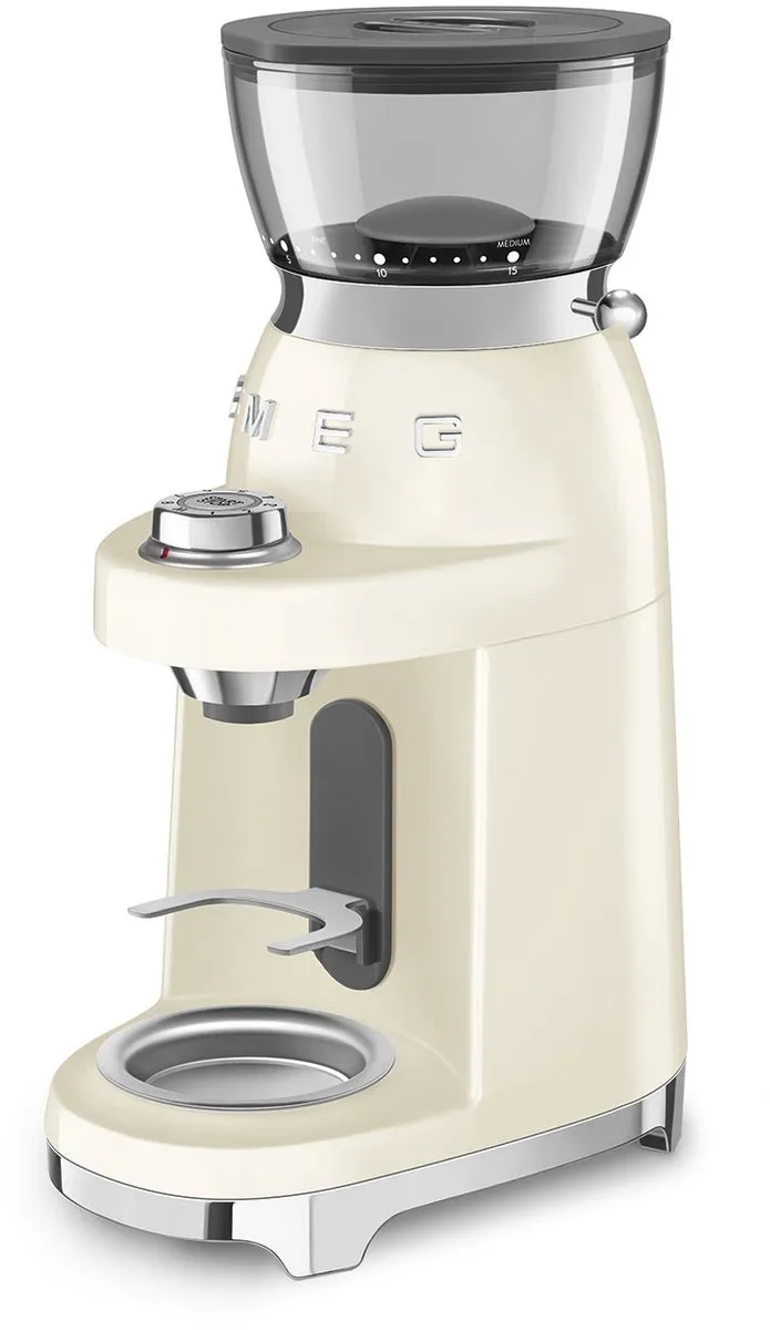 Smeg CGF03CREU Elektrische Koffiemolen - Jaren 50 - Crème