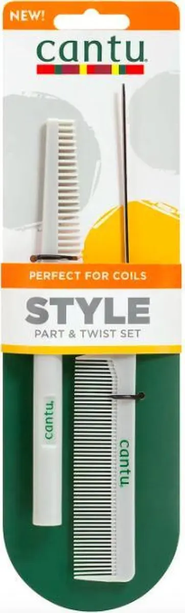 Cantu Spiral Style Part & Twist Comb