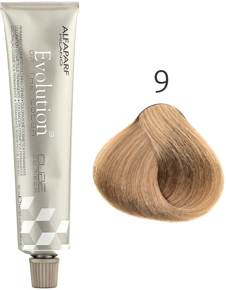 ALFAPARF Evolution of the Color 9 Bruin 60ml - Zwart