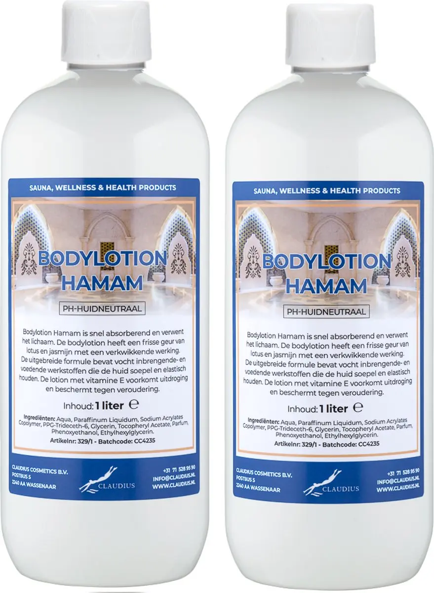 Splashbox Cosmetics Hamam Bodylotion 2 Liter - 2 Stuks