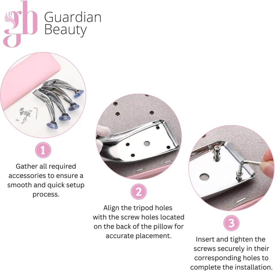 Guardian Beauty Nagelarmsteun Wit - Handkussen