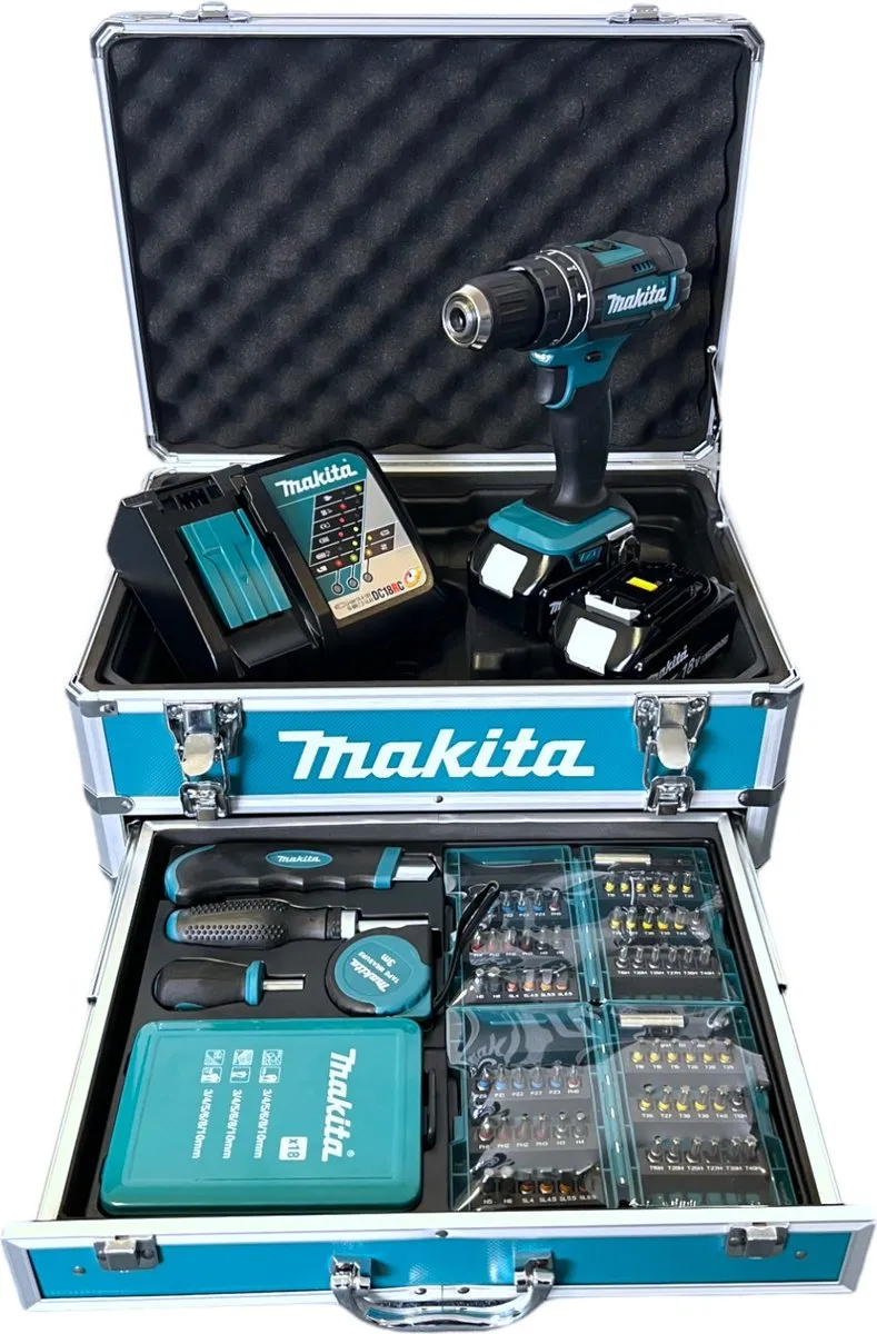 Makita DHP482RFX9 Accu-klopboorschroevendraaier