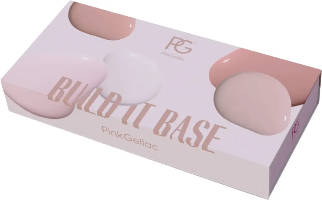 Pink Gellac Builder Gel Set 75ml - 5 Kleuren