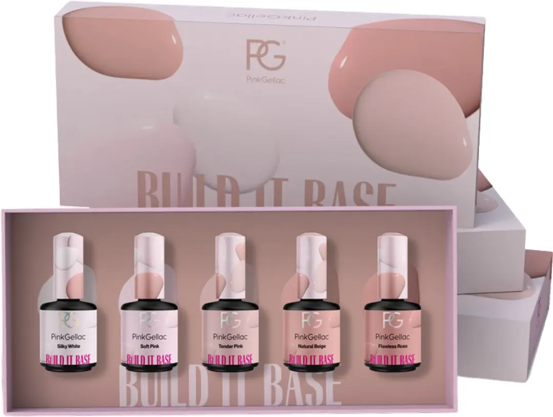Pink Gellac Builder Gel Set 75ml