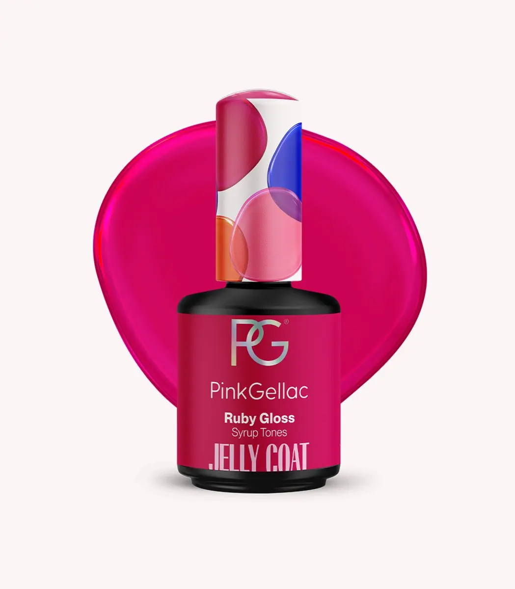 Pink Gellac Jelly Coat Ruby Gloss 15ml