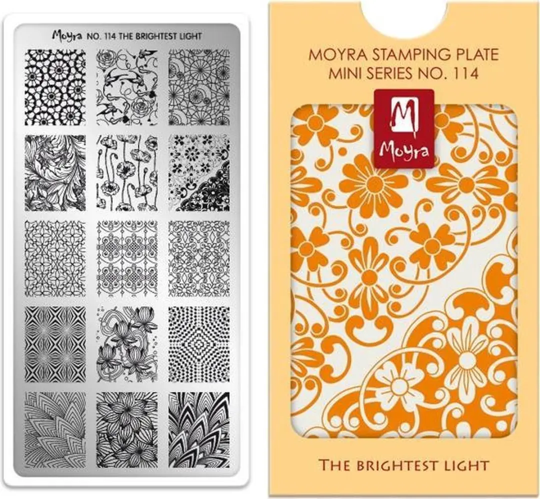 Moyra Mini Stamping Plate M114 The Brightest Light - 55ml