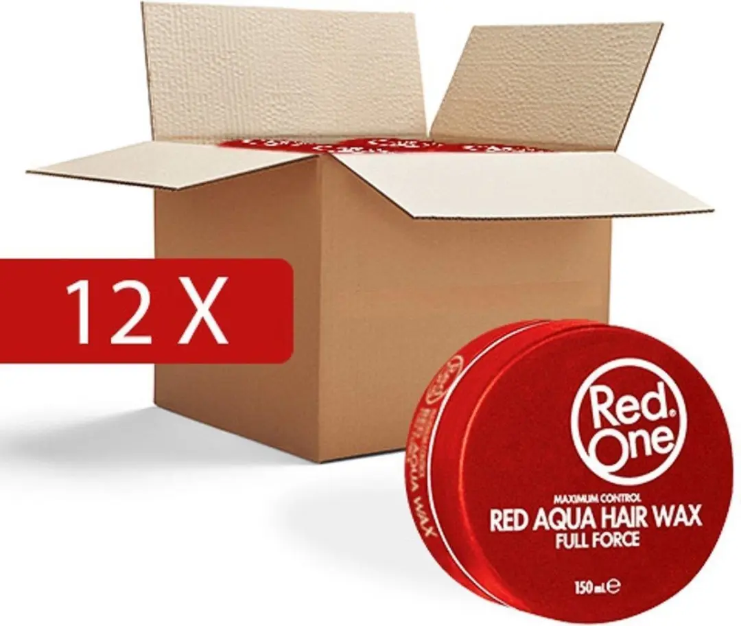 Red One Aqua Haarwax Rood - 12 Stuks