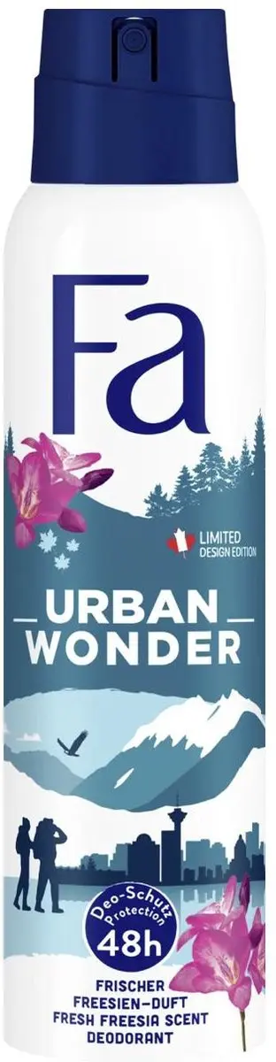 Fa Deodorant Spray Urban Wonder Aardbei 150ml