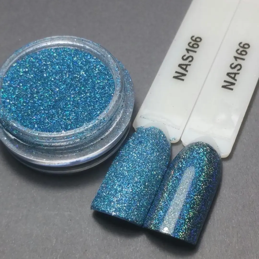 Korneliya Nailart Sugar Zand 166 Holografic Aquamarijn