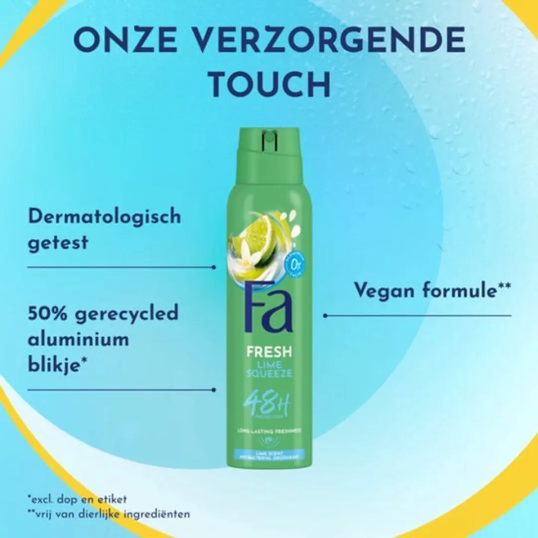 Fa Lime Squeeze Deodorant Spray 300ml