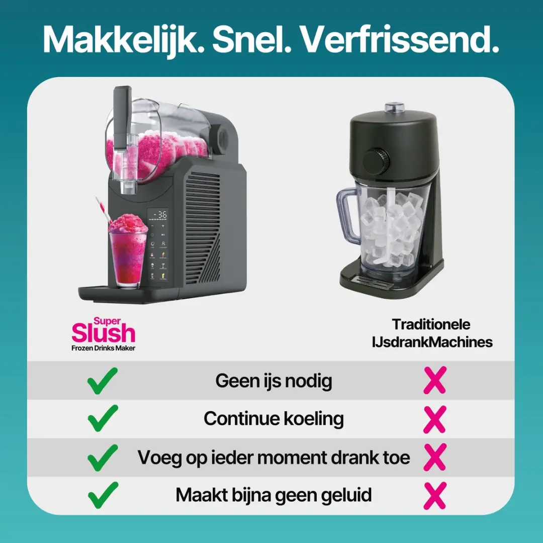 SEEGER SLFRZ1BK Slush Machine - 800W - 10 Programma's - 2L - Zwart