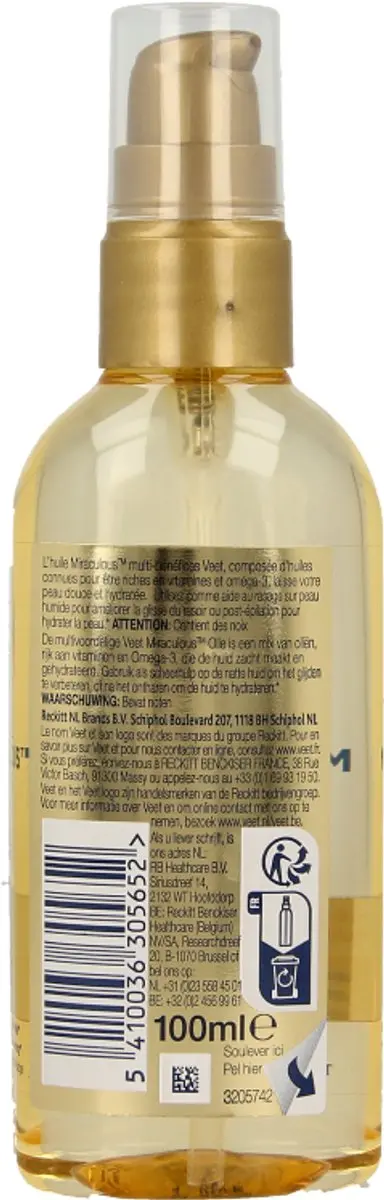 Veet Natuurlijke Voedende Olie 100ml - Arganolie