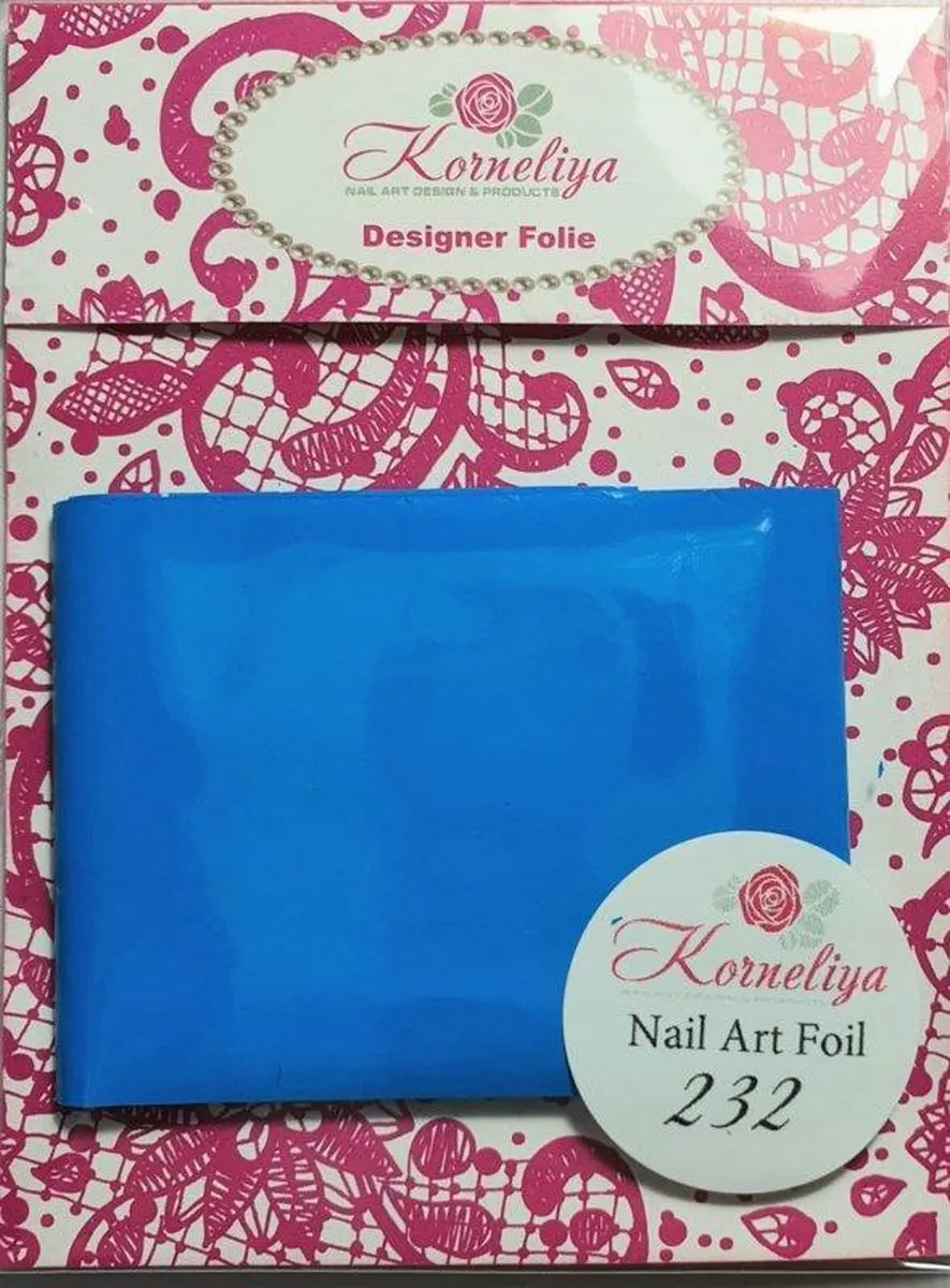 Korneliya Nailart Folie Mat Craquelé Blauw 232