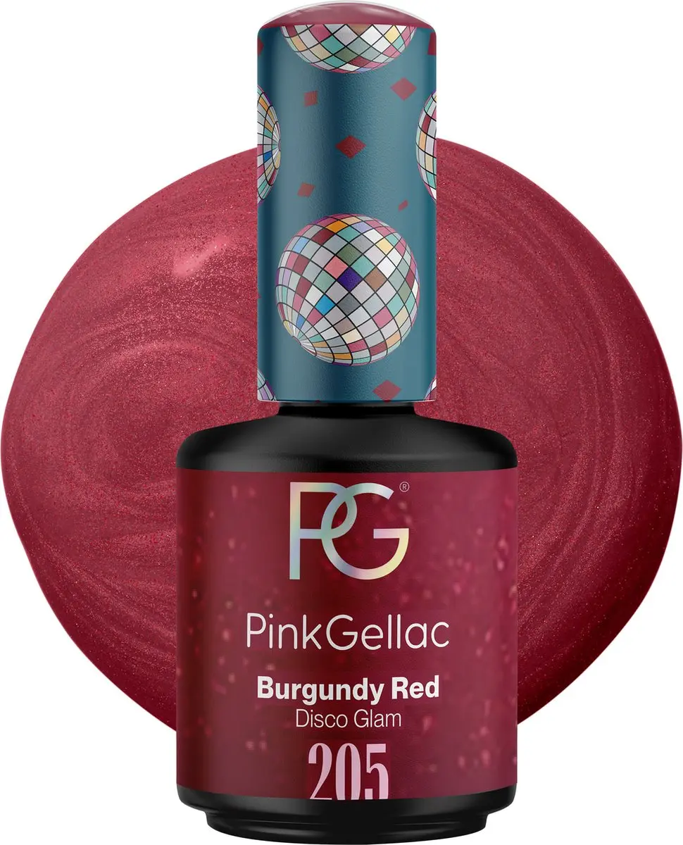 Pink Gellac 205 Burgundy Red Gellak 15ml