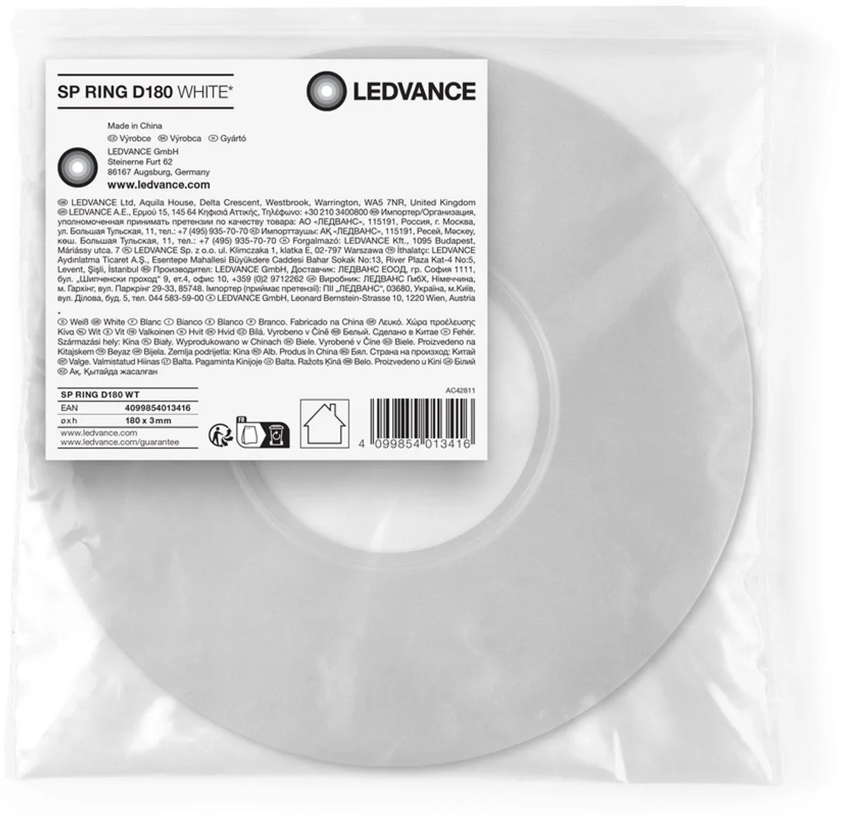 LEDVANCE Spot Ring 180mm Wit - afbeelding 3 van 3