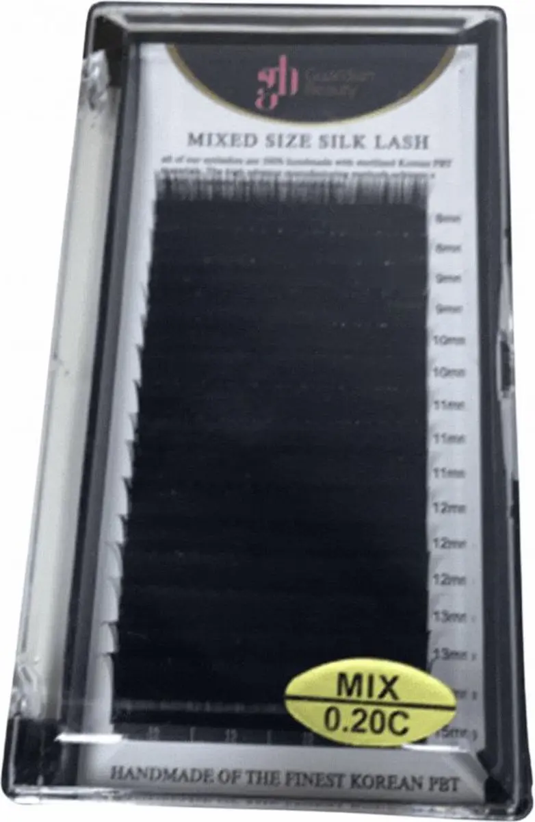 Guardian Beauty Prime Silk Lashes Wimper Extensions - 0.20mm - Zwart - Met lijm & pincet