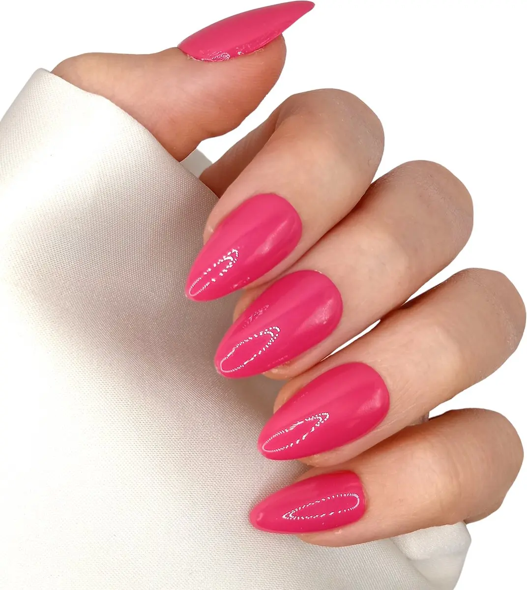 SD Press on Nails B-103 Plaknagels - 20 Stuks - Fel Roze