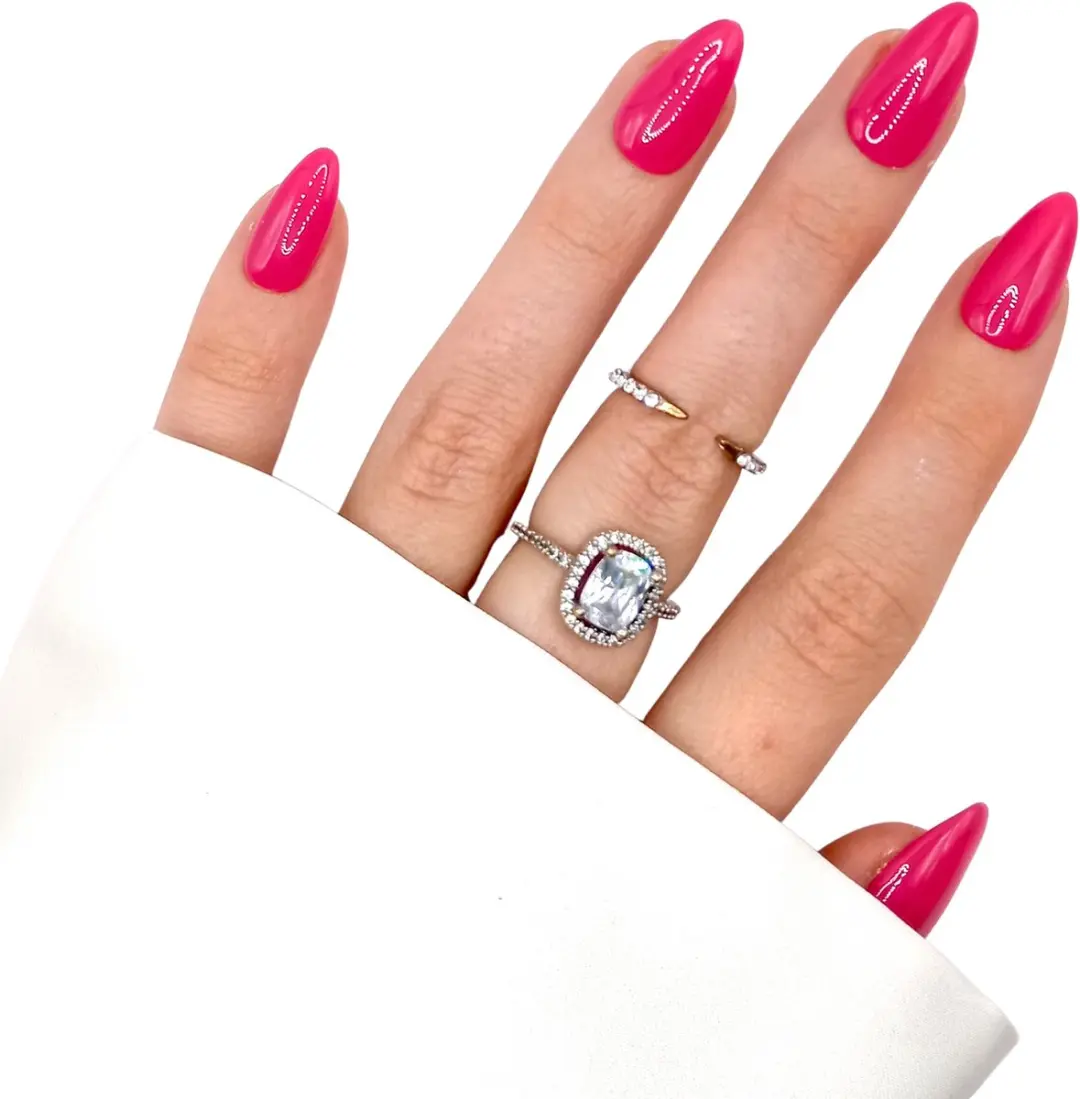 SD Press on Nails B-103 Plaknagels - 20 Stuks - Fel Roze