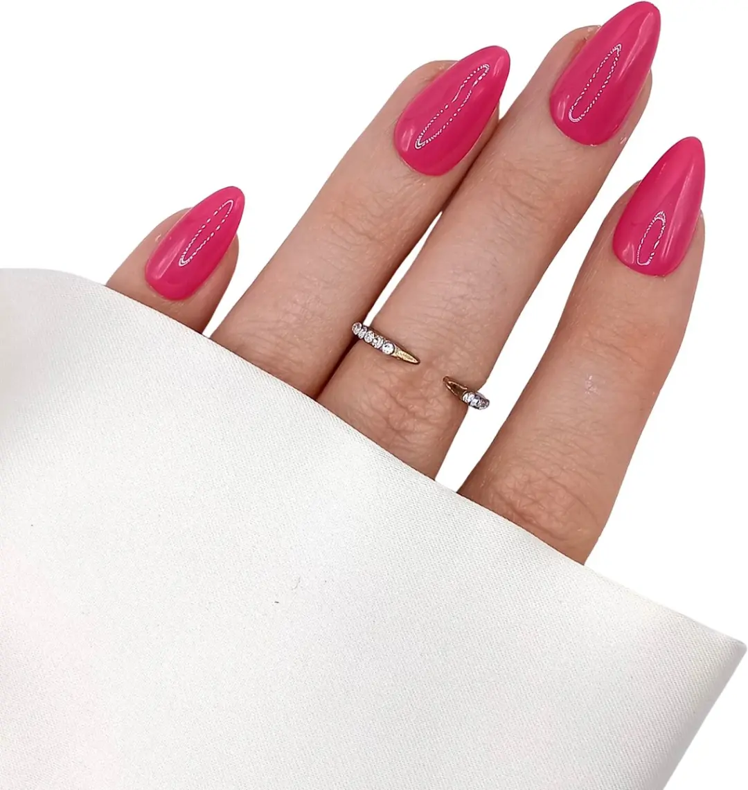 SD Press on Nails B-103 Plaknagels - 20 Stuks - Fel Roze