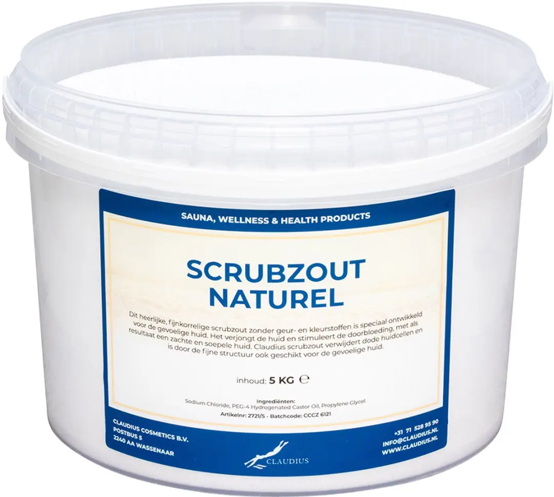 Splashbox Cosmetics Scrubzout Naturel 5 kg