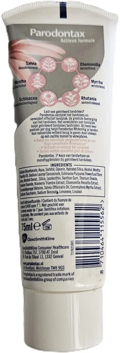 Parodontax Tandpasta Whitening 75ml