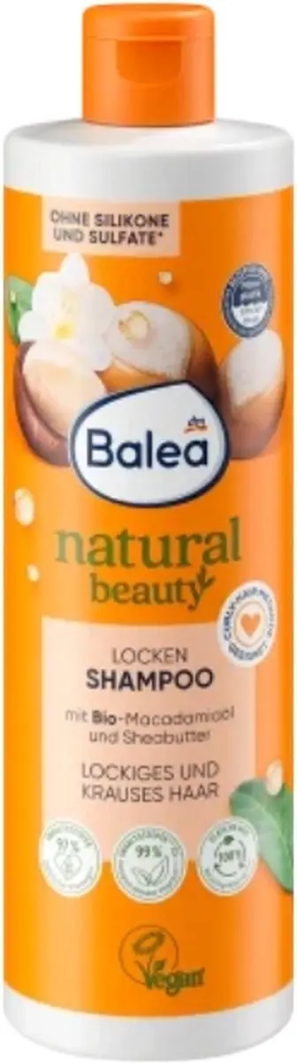 Balea Natural Beauty Shampoo Krullen 400ml